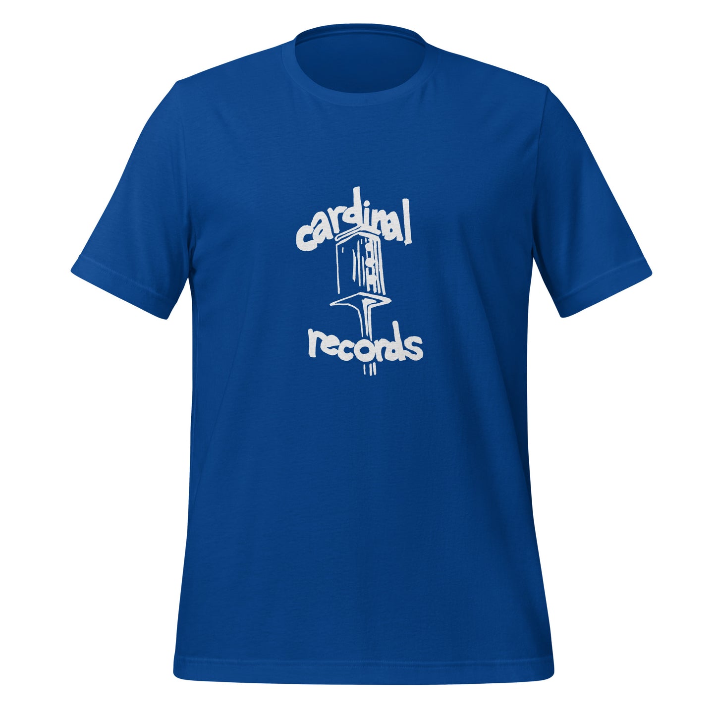 Cardinal Records - Unisex t-shirt in Black, Blue or Heather Grey