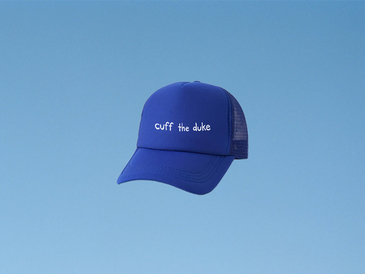 Cuff The Duke - Trucker Hat in Blue